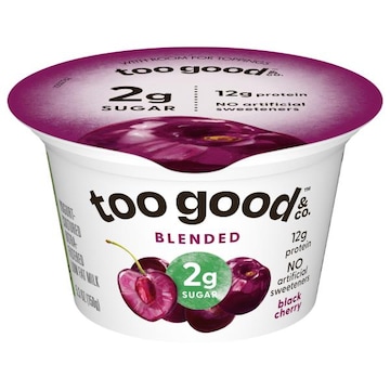 Too Good & Co. Blended Low Fat Black Cherry Yogurt
