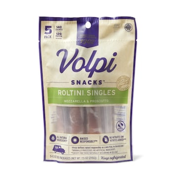 Volpi Snacks Roltini Singles, Mozzarella & Prosciutto, 5 Pack