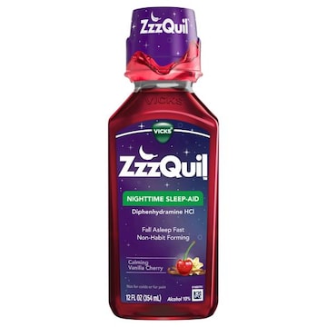Vicks ZzzQuil Sleep-Aid, Nighttime, Calming Vanilla Cherry