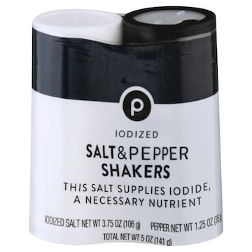 Publix Iodized Salt & Pepper Shakers