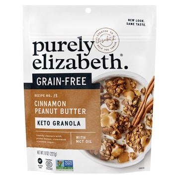 Purely Elizabeth Recipe No. 13 Cinnamon Peanut Butter Keto Grain Free Granola
