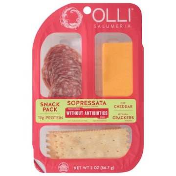 Olli Salumeria Snack Pack, Sopressata/Cheddar/Crackers