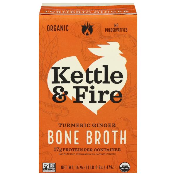 Kettle & Fire Bone Broth, Turmeric Ginger Publix Super Markets