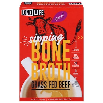 Lono Life Sipping Grass Fed Beef Bone Broth
