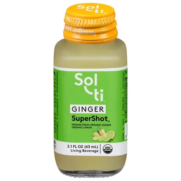 SolTi LIVING BEVERAGE, GINGER, SUPERSHOT Publix Super Markets