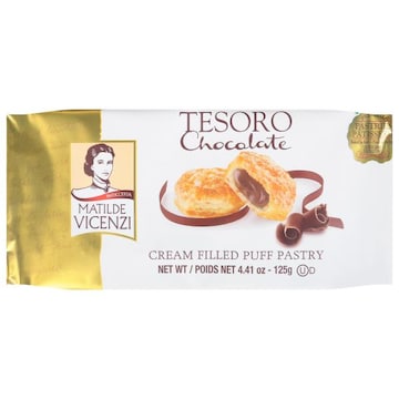 Matilde Vicenzi Puff Pastry, Cream Filled, Chocolate