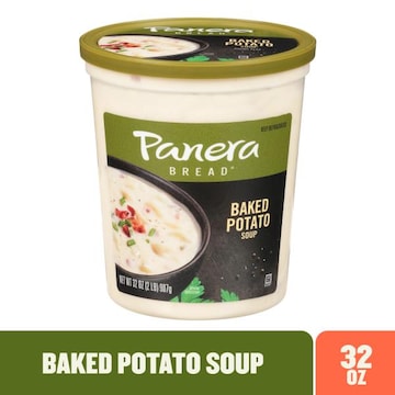 Panera Bread Baked Potato Soup, 32 OZ Soup Cup (Gluten Free)