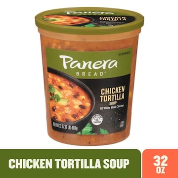 Panera Bread Chicken Tortilla Soup, 32 OZ Soup Cup (Gluten Free)