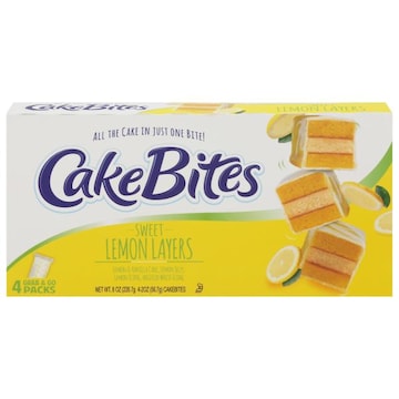 Cakebites Cakebites, Sweet Lemon Layers, 4 Grab & Go Packs