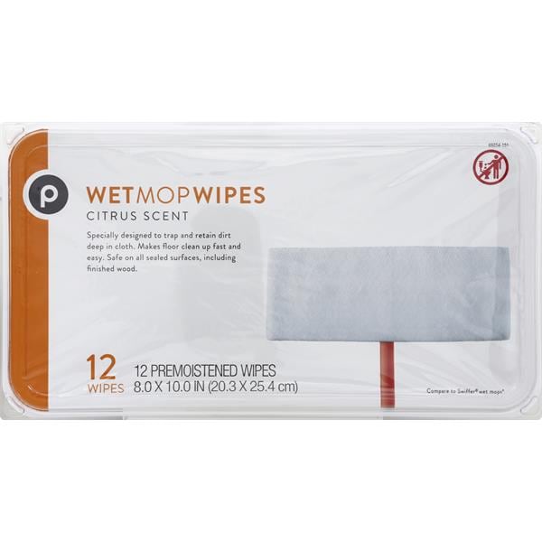 Publix Mop Wipes, Wet, Citrus Scent Publix Super Markets