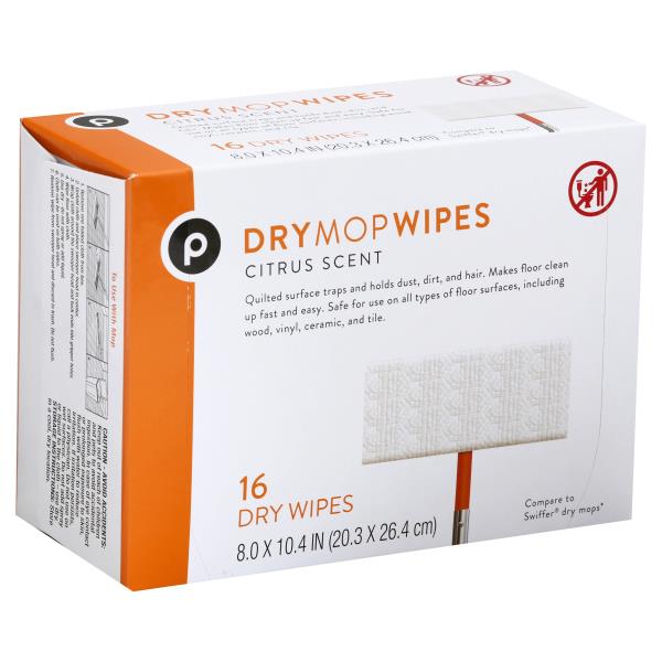 Publix Mop Wipes, Dry, Citrus Scent Publix Super Markets