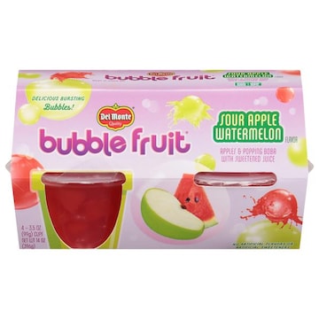 Del Monte Bubble Fruit, Sour Apple Watermelon