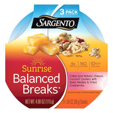 Sargento Balanced Breaks, Sunrise, 3 Pack