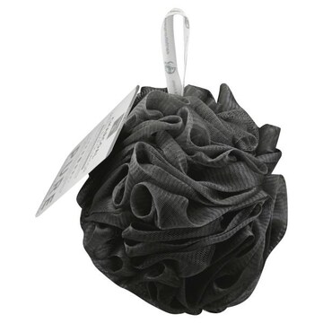 Earth Therapeutics Mesh Exfoliator, Charcoal