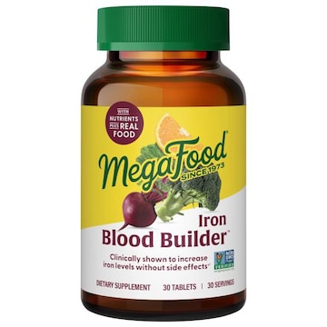 MegaFood Blood Builder Iron, Blood Builder, Tablets