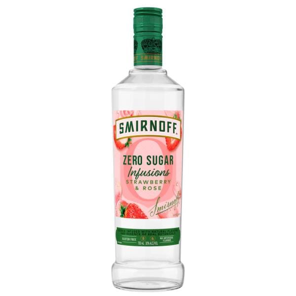 Smirnoff Strawberry & Rose Zero Sugar Infusions Vodka | Publix
