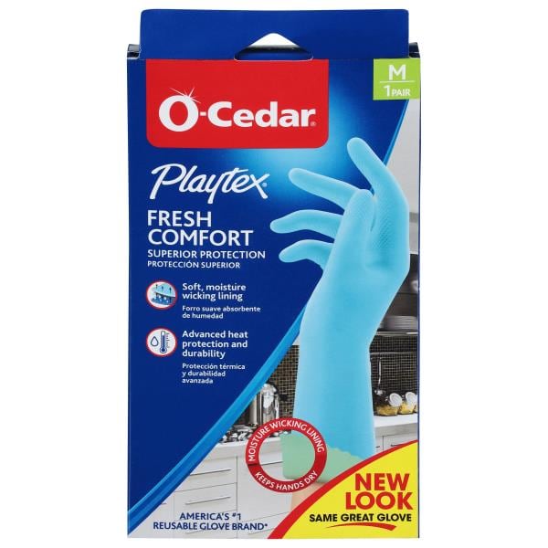 O-Cedar Playtex Gloves, Fresh Comfort, Medium | Publix Super Markets