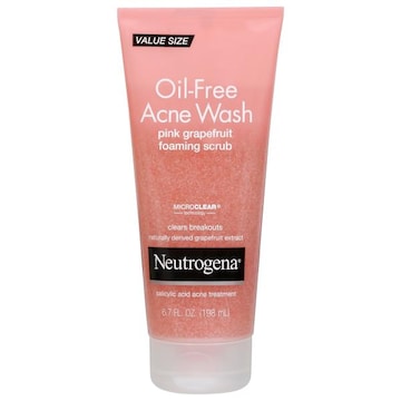 Neutrogena Foaming Scrub, Pink Grapefruit, Oil-Free Acne Wash, Value Size