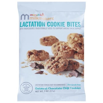 Munchkin Milkmakers Lactation Cookie Bites, Oatmeal Chocolate Chip