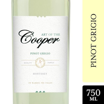 Art of the Cooper California Pinot Grigio White Wine, 750mL, 13/5% ABV