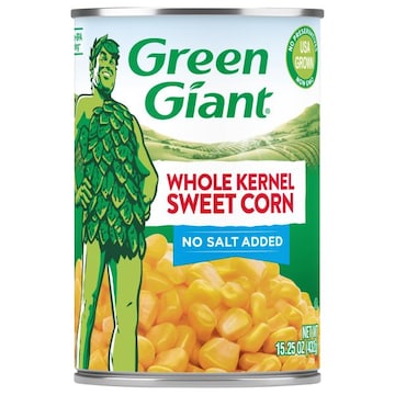 Green Giant Sweet Corn, No Salt Added, Whole Kernel