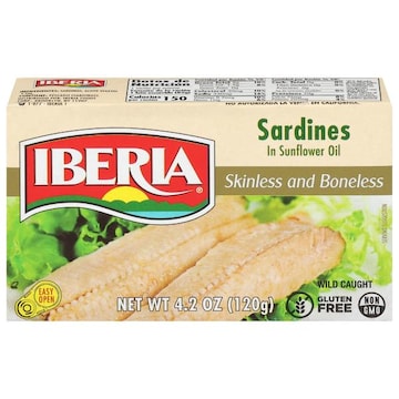 Iberia Skinless and Boneless in Sunflower Oil Sardines