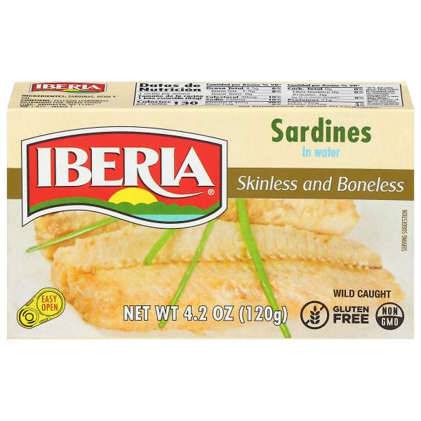 Iberia Sardines in Water, Skinless and Boneless Publix Super Markets