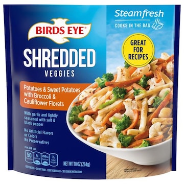 Birds Eye Shredded Veggies, Potatoes & Sweet Potatoes with Broccoli & Cauliflower Florets