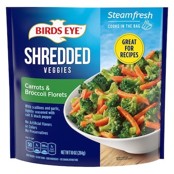 Birds Eye Shredded Veggies, Carrots & Broccoli Florets