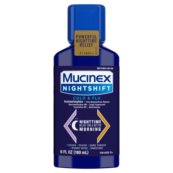 Mucinex Cold & Flu, Nightshift, for Ages 12+ Publix Super Markets