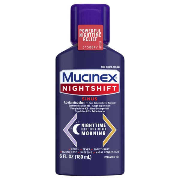 Mucinex Night Shift Sinus, Night Time Publix Super Markets