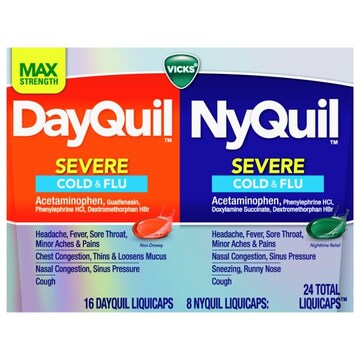 Vicks DayQuil/NyQuil Severe LiquiCaps Cold & Flu