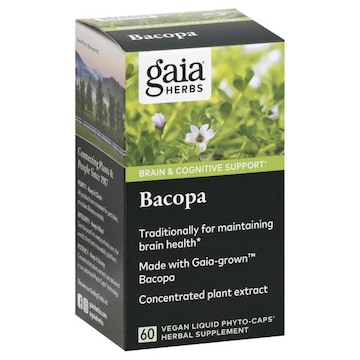 Gaia Herbs Bacopa, Vegan Liquid Phyto-Caps