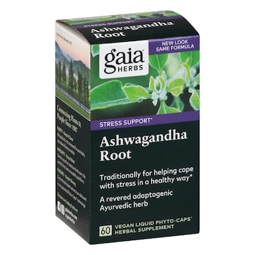 Gaia Herbs Ashwagandha Root, Vegan Liquid Phyto-Caps