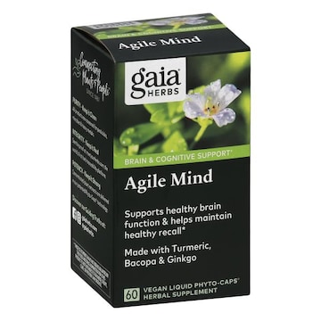 Gaia Herbs Agile Mind, Vegan Liquid Phyto-Caps