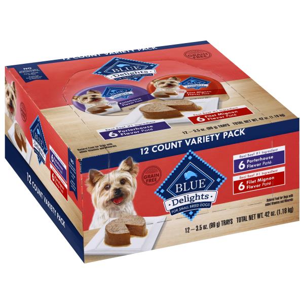 Blue Buffalo Blue Delights Dog Food, Variety Pack, For Small Breed Dogs ...