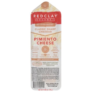 Red Clay Pimiento Cheese, Classic Sharp Cheddar, Dip N Devour Snack Pack, Gourmet