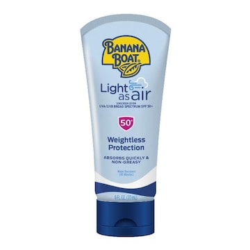 Banana Boat Light as Air Sunscreen Lotion, Weightless Protection, UVA/UVB Broad Spectrum SPF 50+