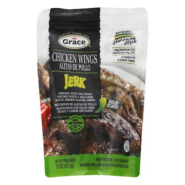 Grace Chicken Wings, Jerk, Mild Sauve
