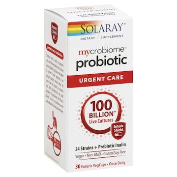 Solaray Mycrobiome Probiotic, Urgent Care, Enteric VegCaps