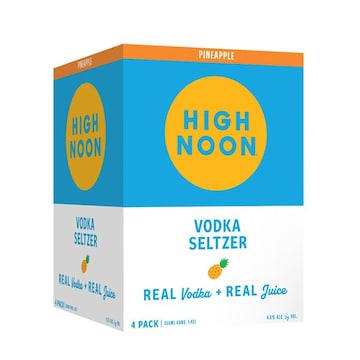 High Noon Pineapple Vodka Hard Seltzer 355ml Can 4pk