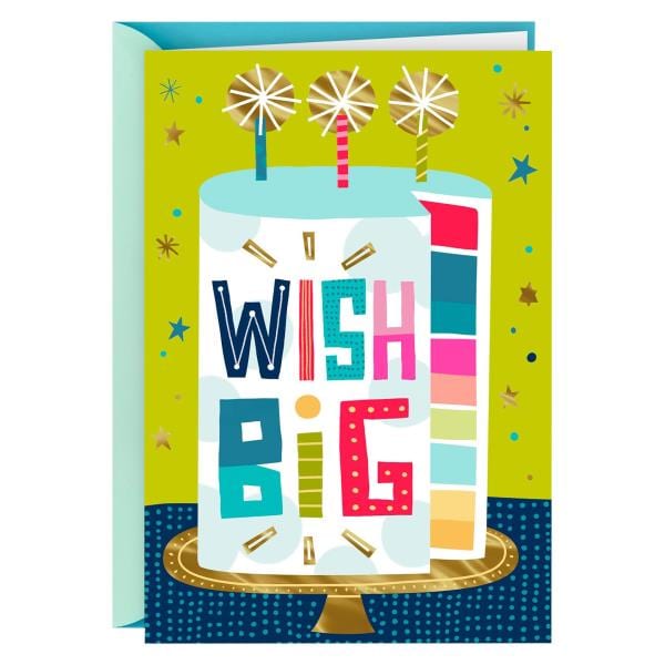 Hallmark Personalized Video Birthday Card, Wish Big (Record Your Own