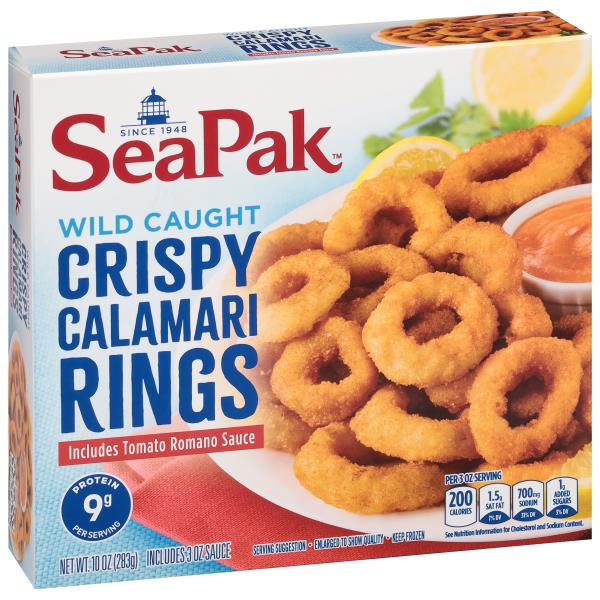 SeaPak Morey's Calamari Rings, Wild Caught, Crispy | Publix Super