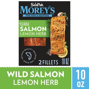SeaPak Morey's Salmon, Wild, Lemon Herb