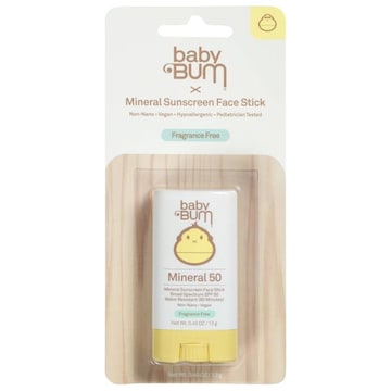Baby Bum Sunscreen Face Stick, Mineral, Broad Spectrum SPF 50