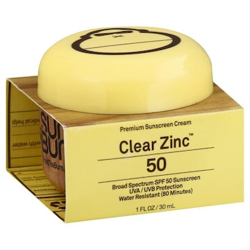 Sun Bum Sunscreen Cream, Clear Zinc, Broad Spectrum SPF 50
