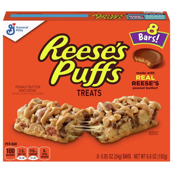Reese's Puffs Treat Bars, Peanut Butter and Cocoa Publix Super Markets