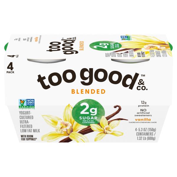 Too Good & Co. Vanilla Yogurt Cultured Low Fat Milk Snack | Publix
