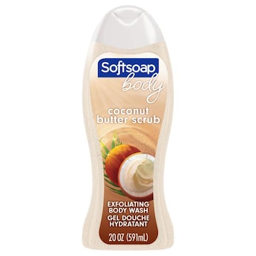 Softsoap Body Scrub Exfoliating Body Wash, Coconut Butter