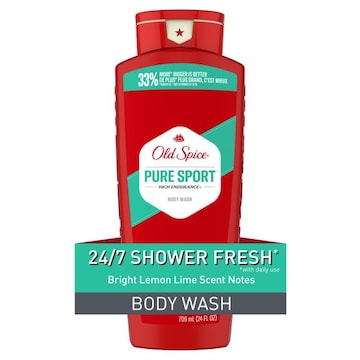 Old Spice High Endurance Body Wash for Men, Pure Sport Scent, 24 FL OZ (709 mL)